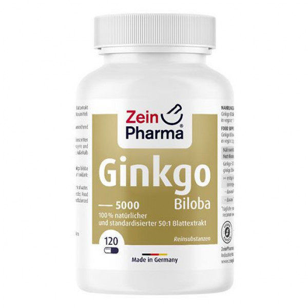 Экстракт листьев гинкго двулопастного GINKGO CAPS 120 шт Zein Pharma Экстракт листьев гинкго двулопастного GINKGO CAPS 120 шт Zein Pharma